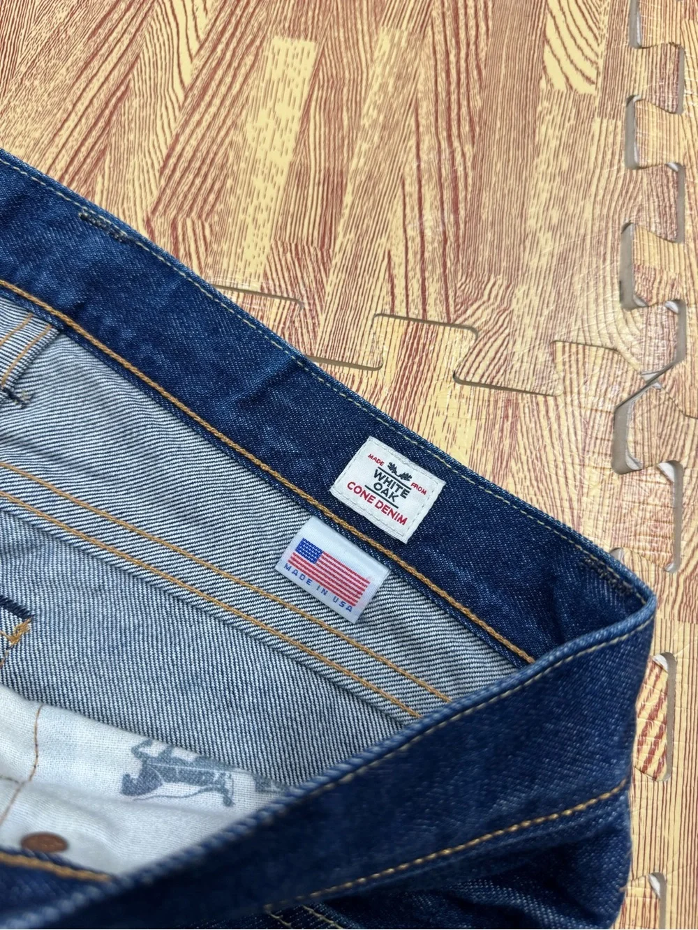 Levis 511 Slim Fit Jeans Men 32x30 Blue White Oak Cone Denim USA Made